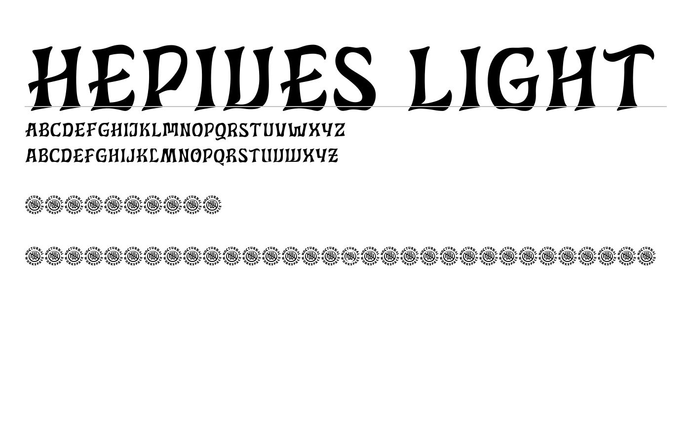 Hepives Fonts Font preview