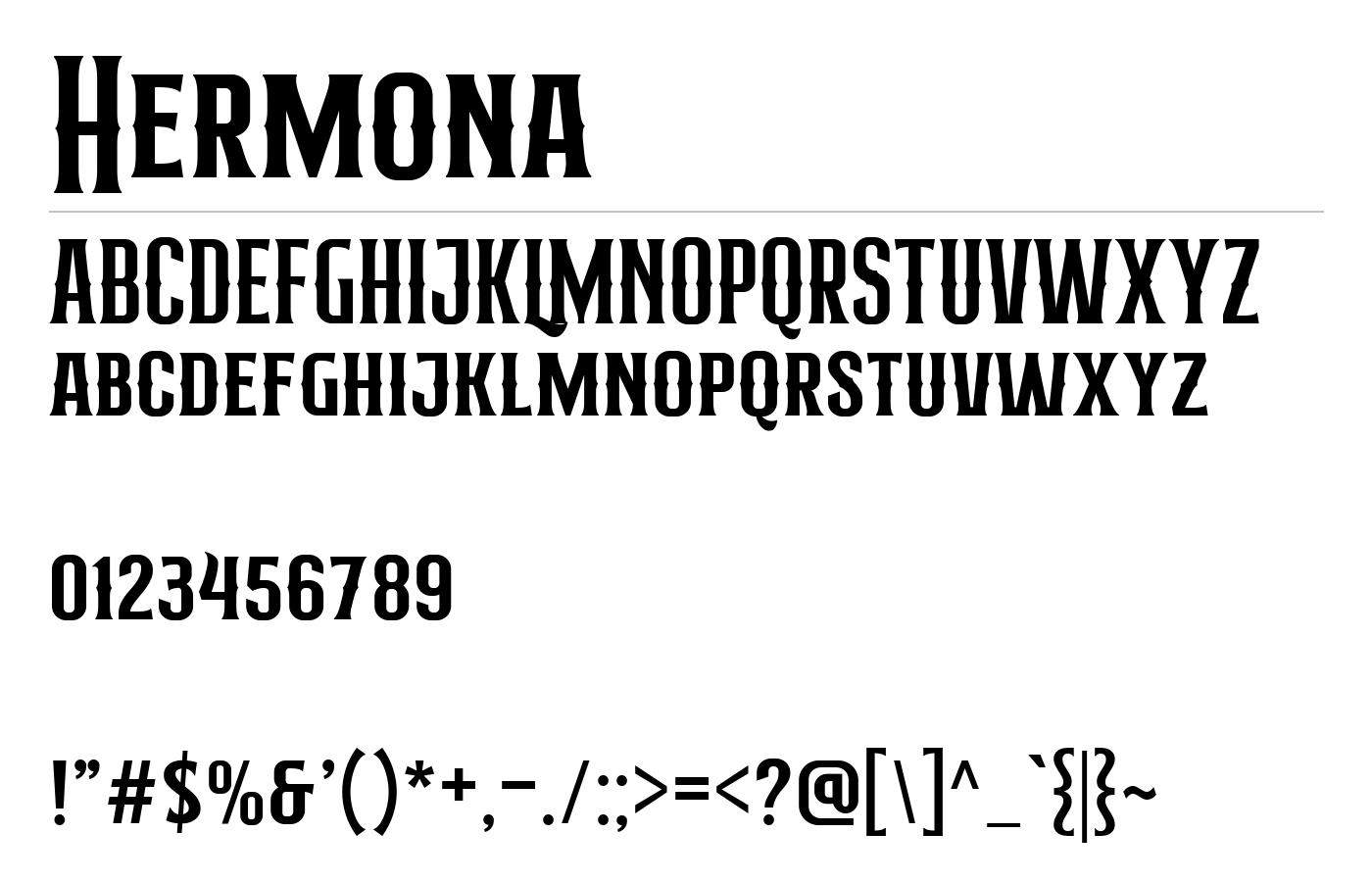 Hermona Font preview