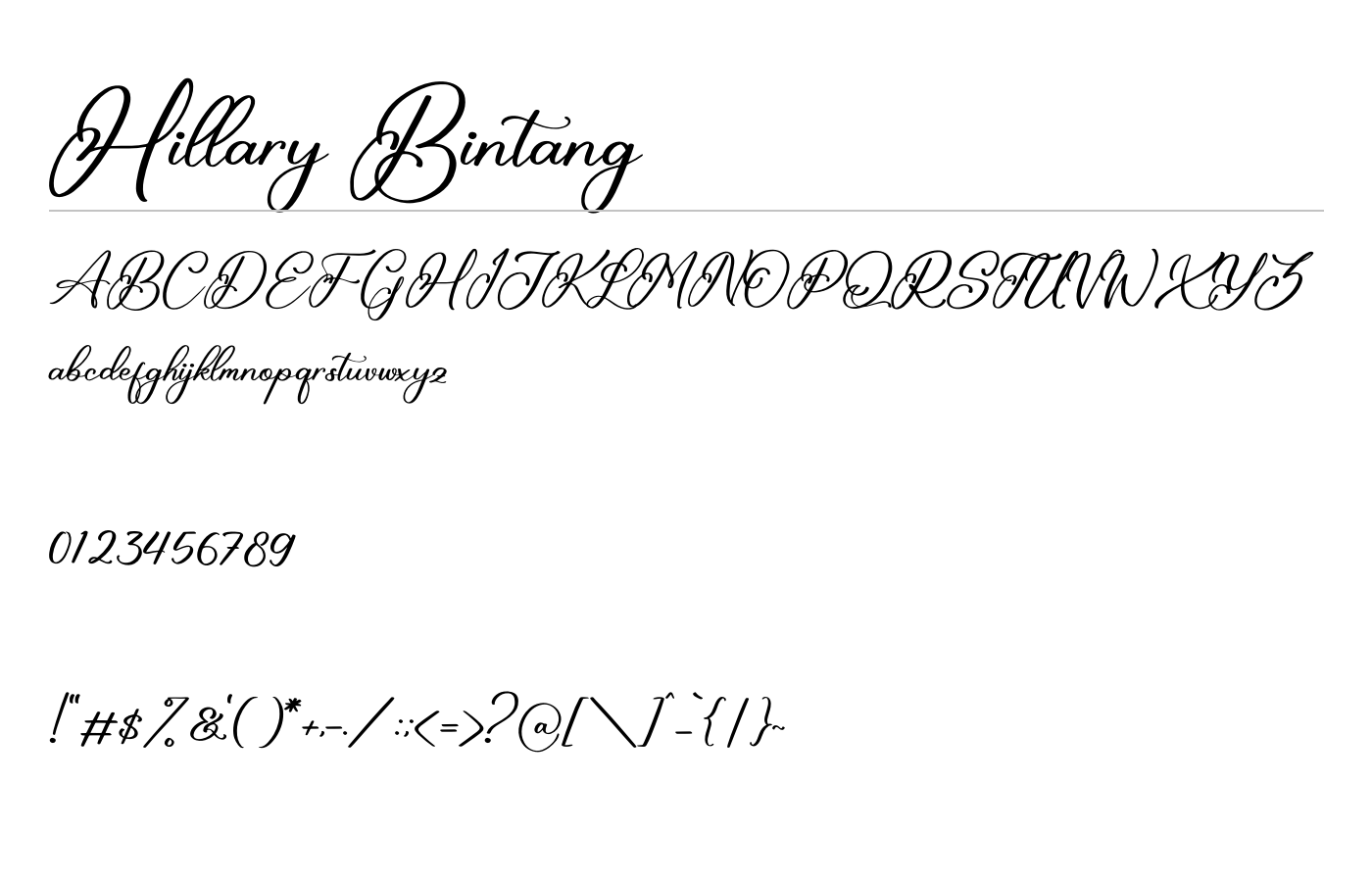 Hillary Bintang preview