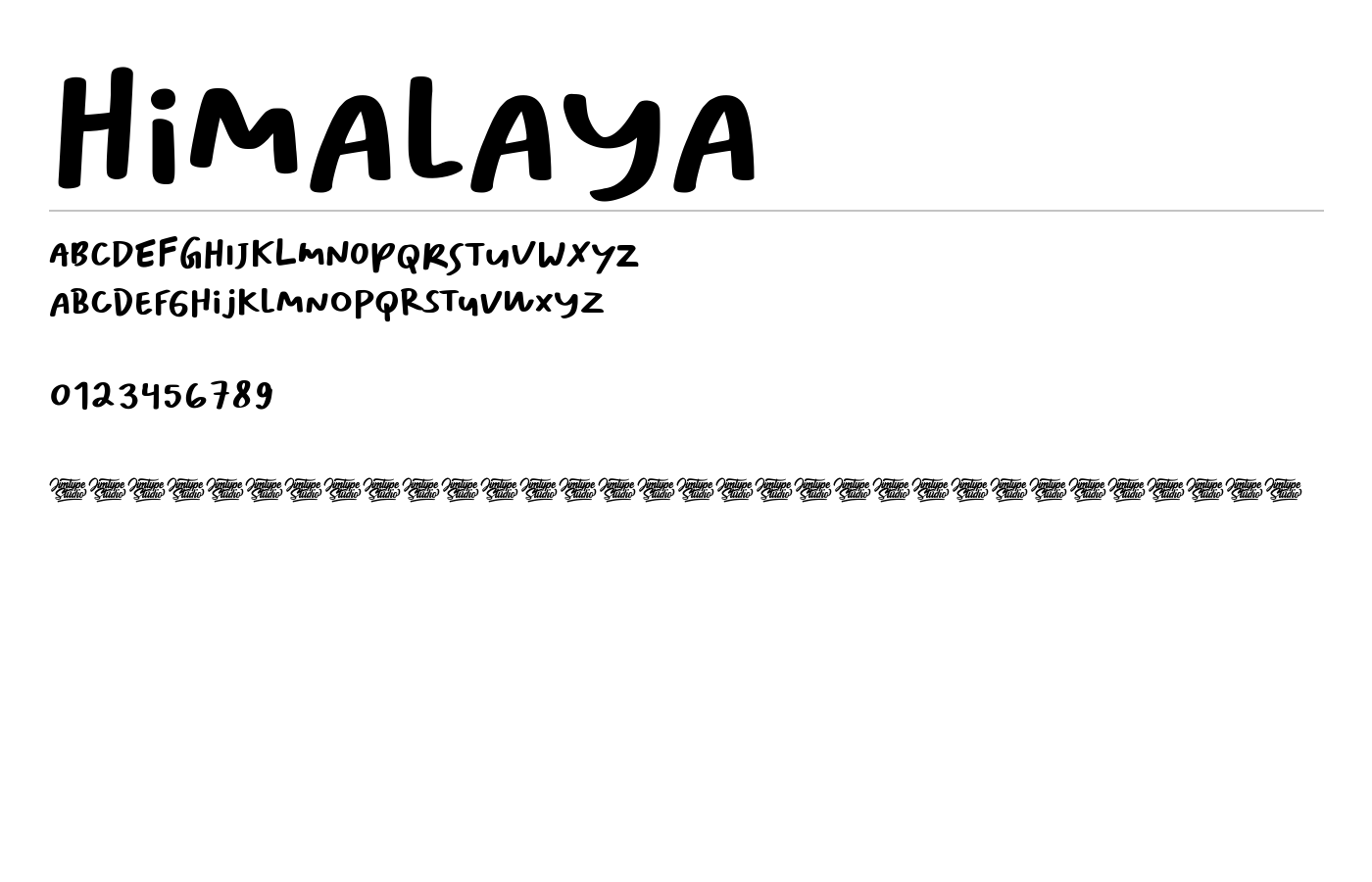 Himalaya Font preview
