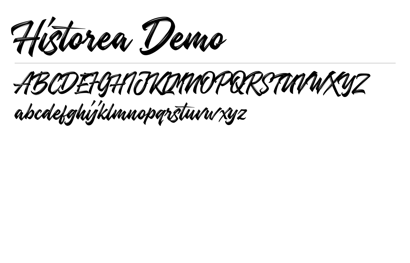 Historea Handlettering Script preview