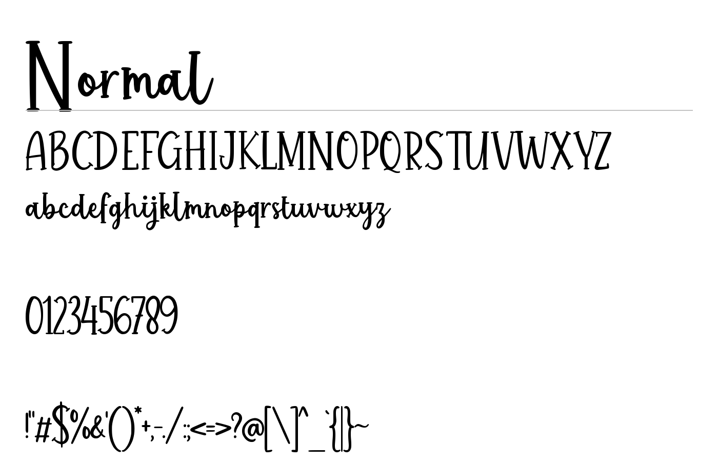 History Fabrica Font preview