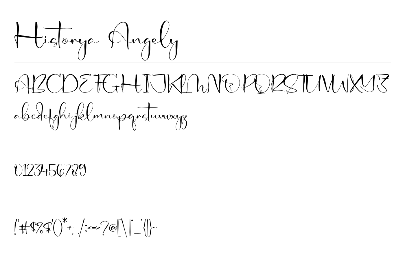 Historya Angely Font preview