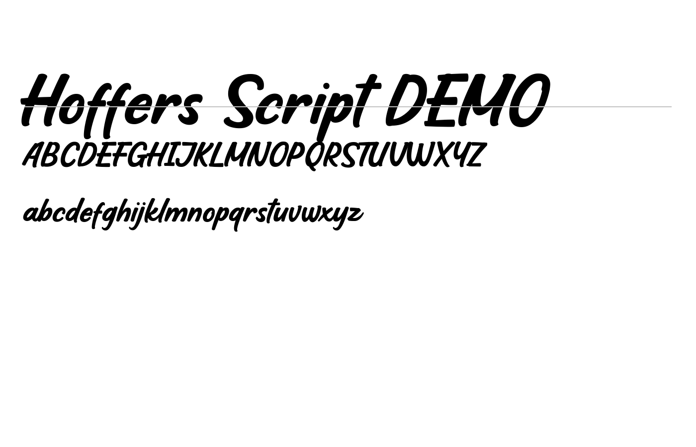 Hoffers Playful Display Font preview