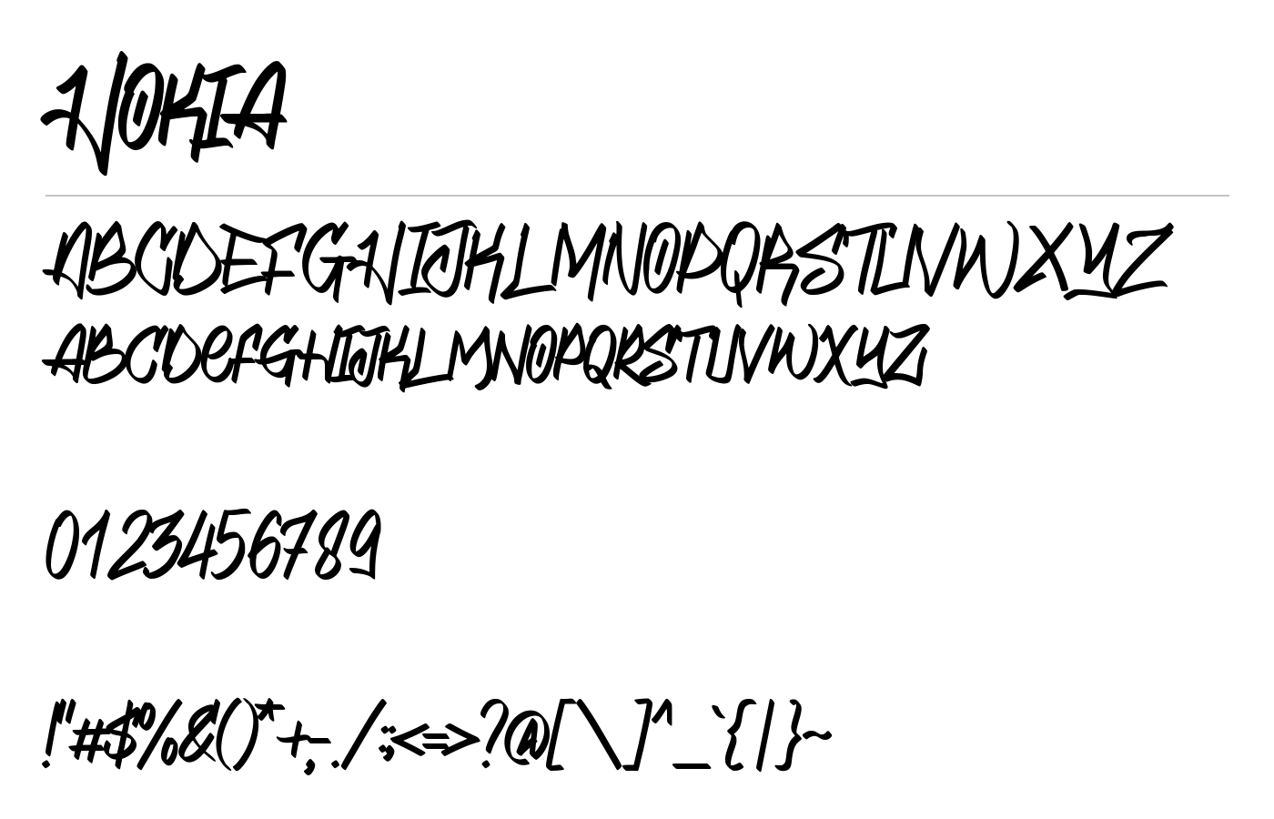 Hokia Font preview