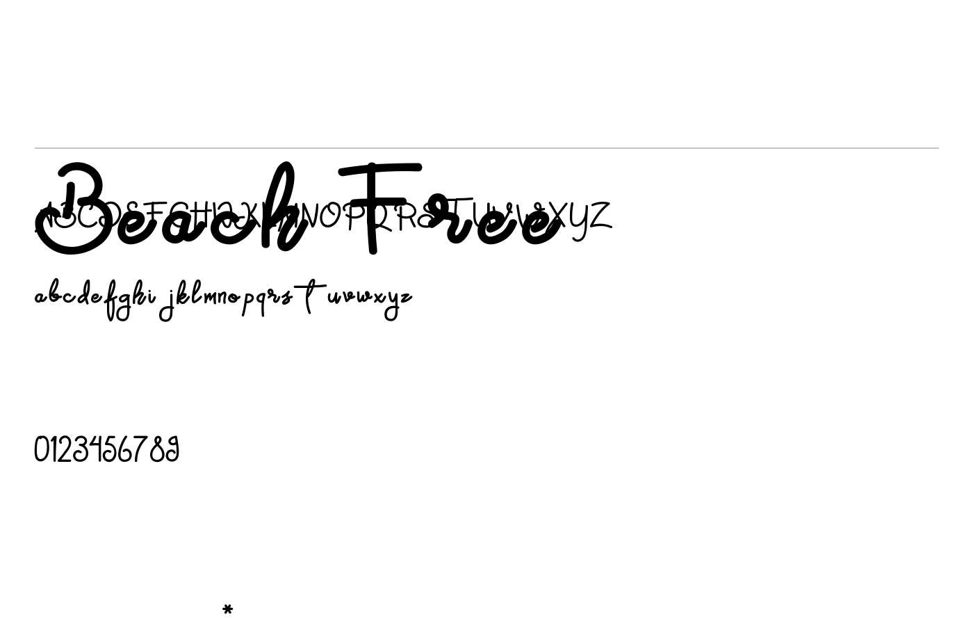 Holiday Summer Beach Font preview