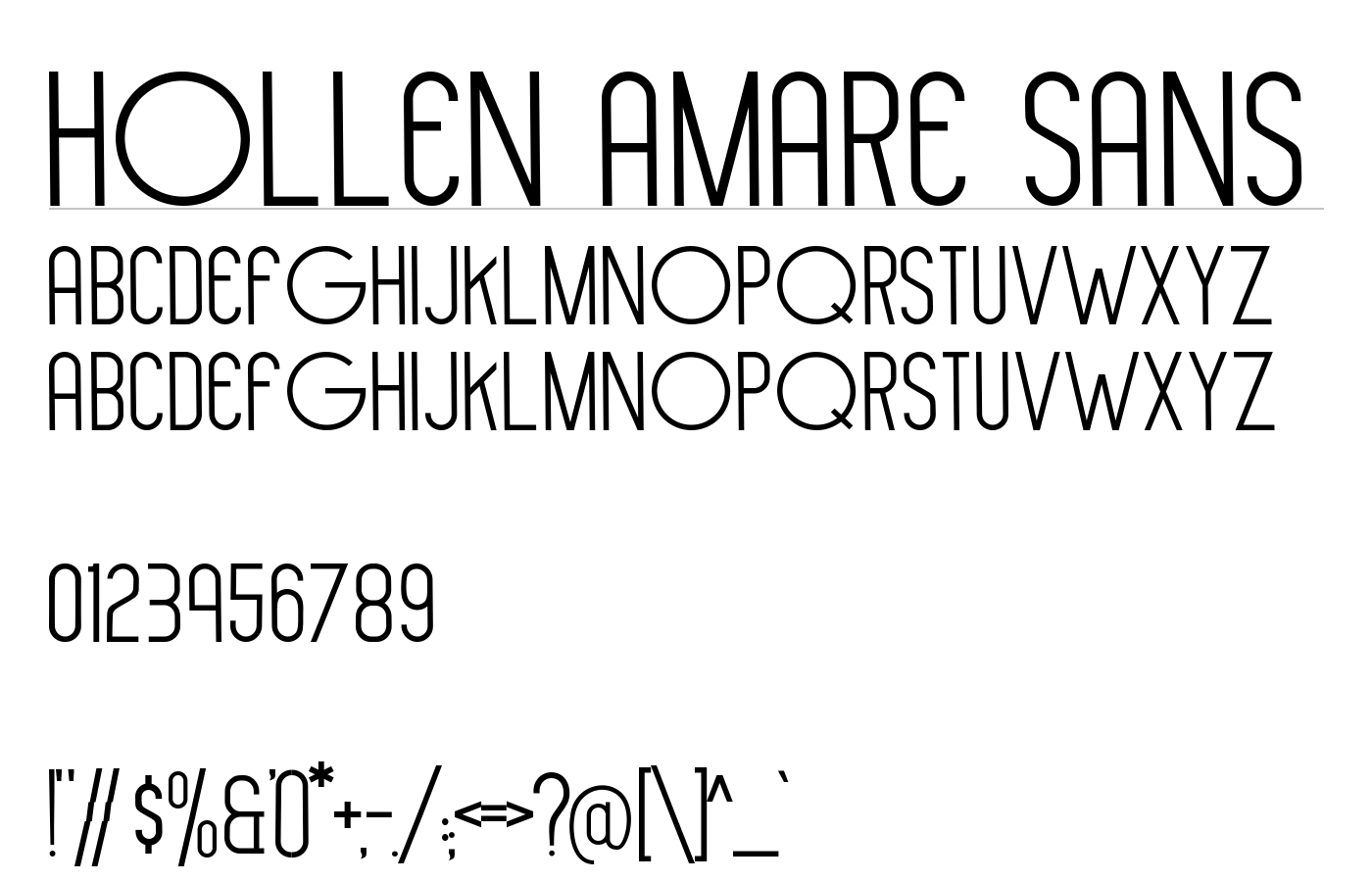 Hollen Amare Font Duo preview