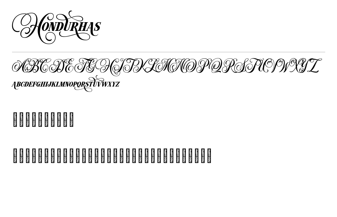 Hondurhas Font preview