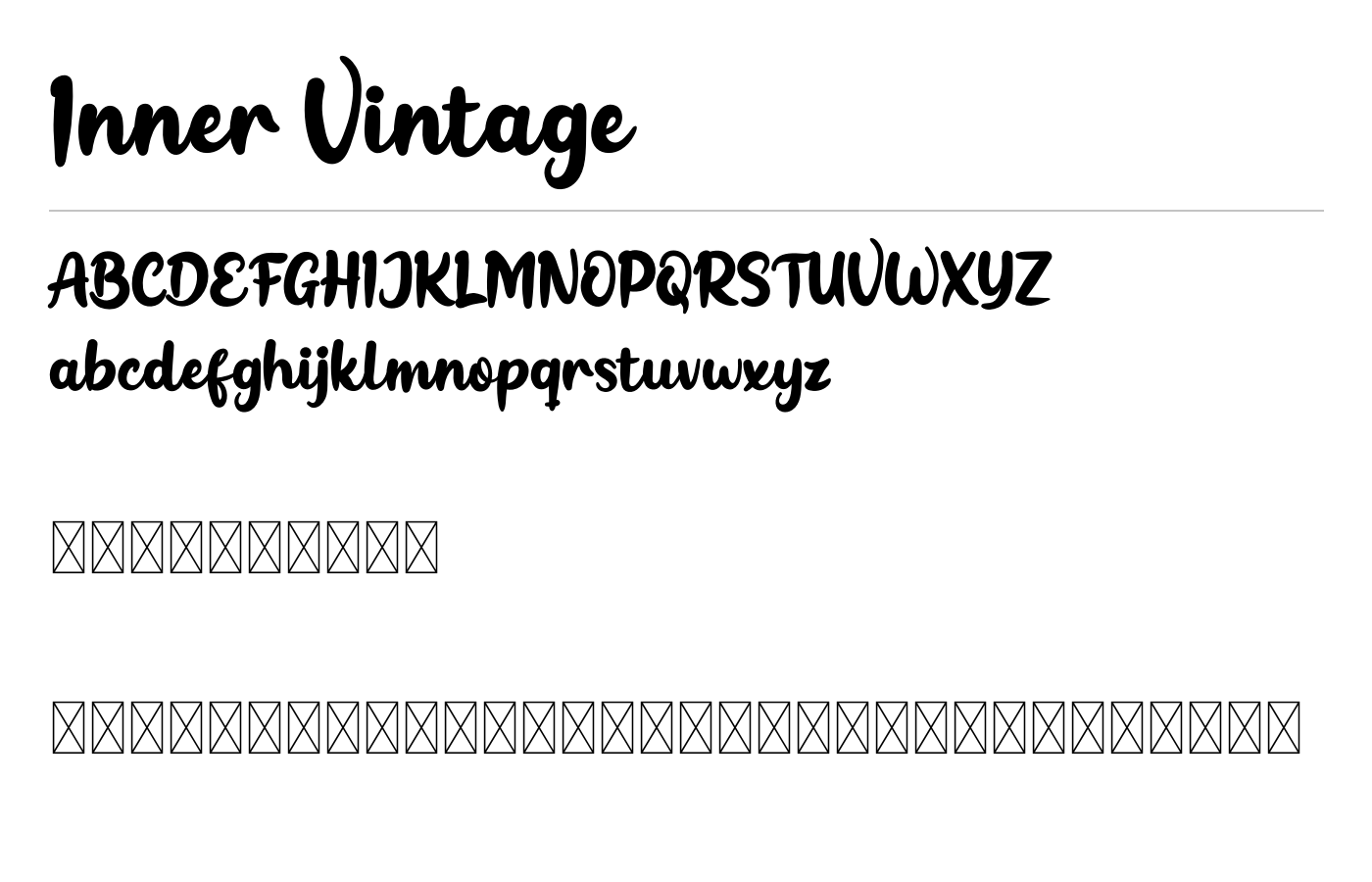 Inner Vintage Font preview