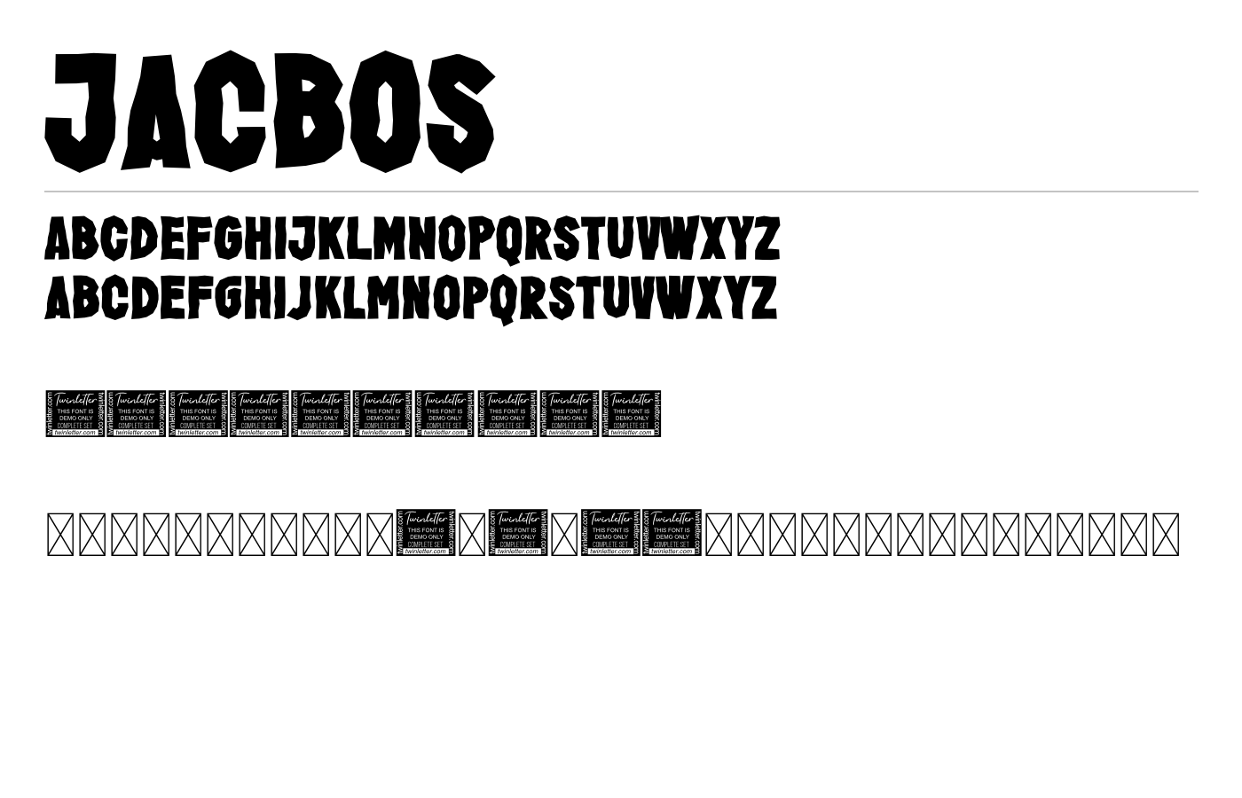 Jacbos Font preview