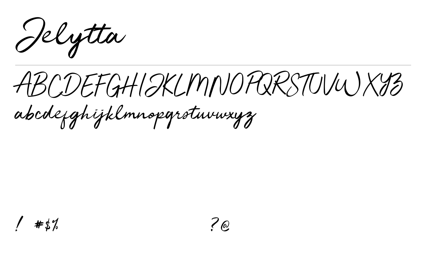 Jelytta Font preview