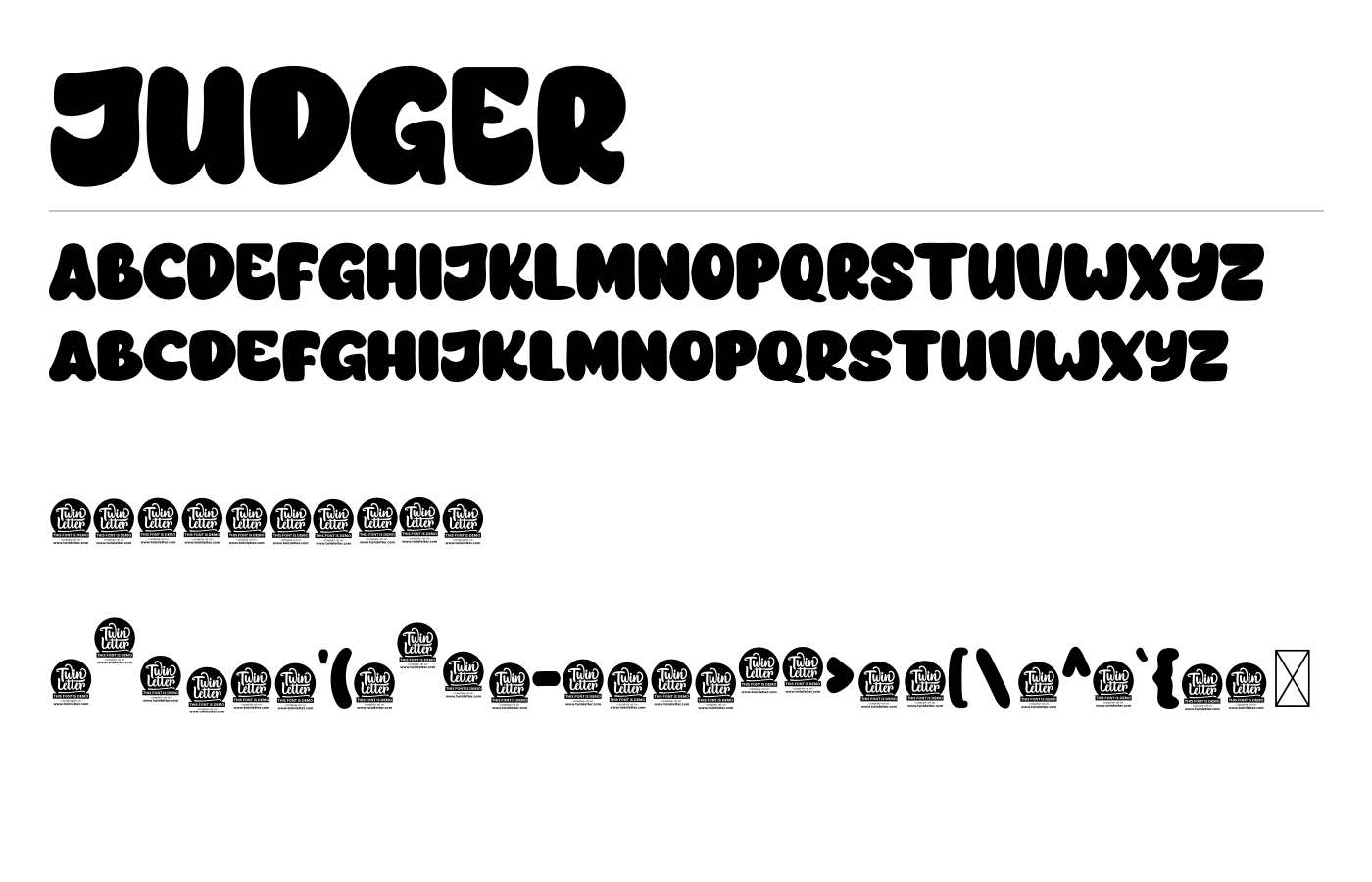 Judger Font preview