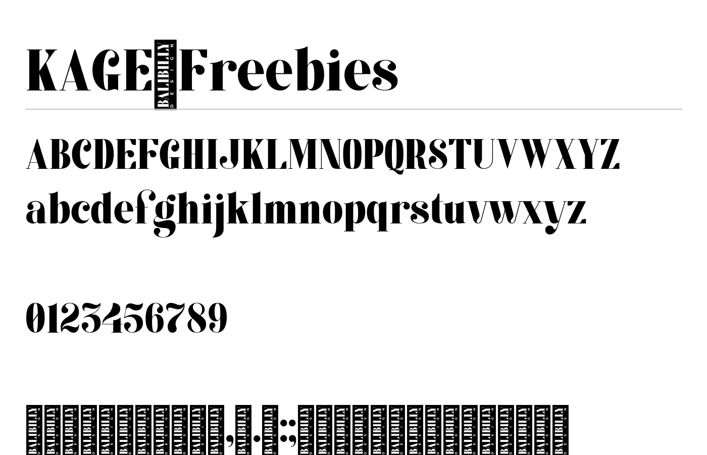 Kage Elegant Serif preview