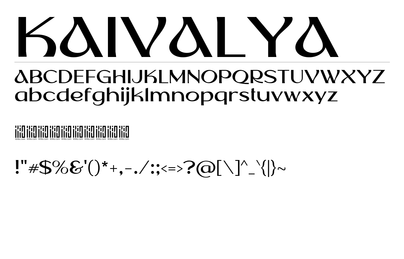 Kaivalya Font preview