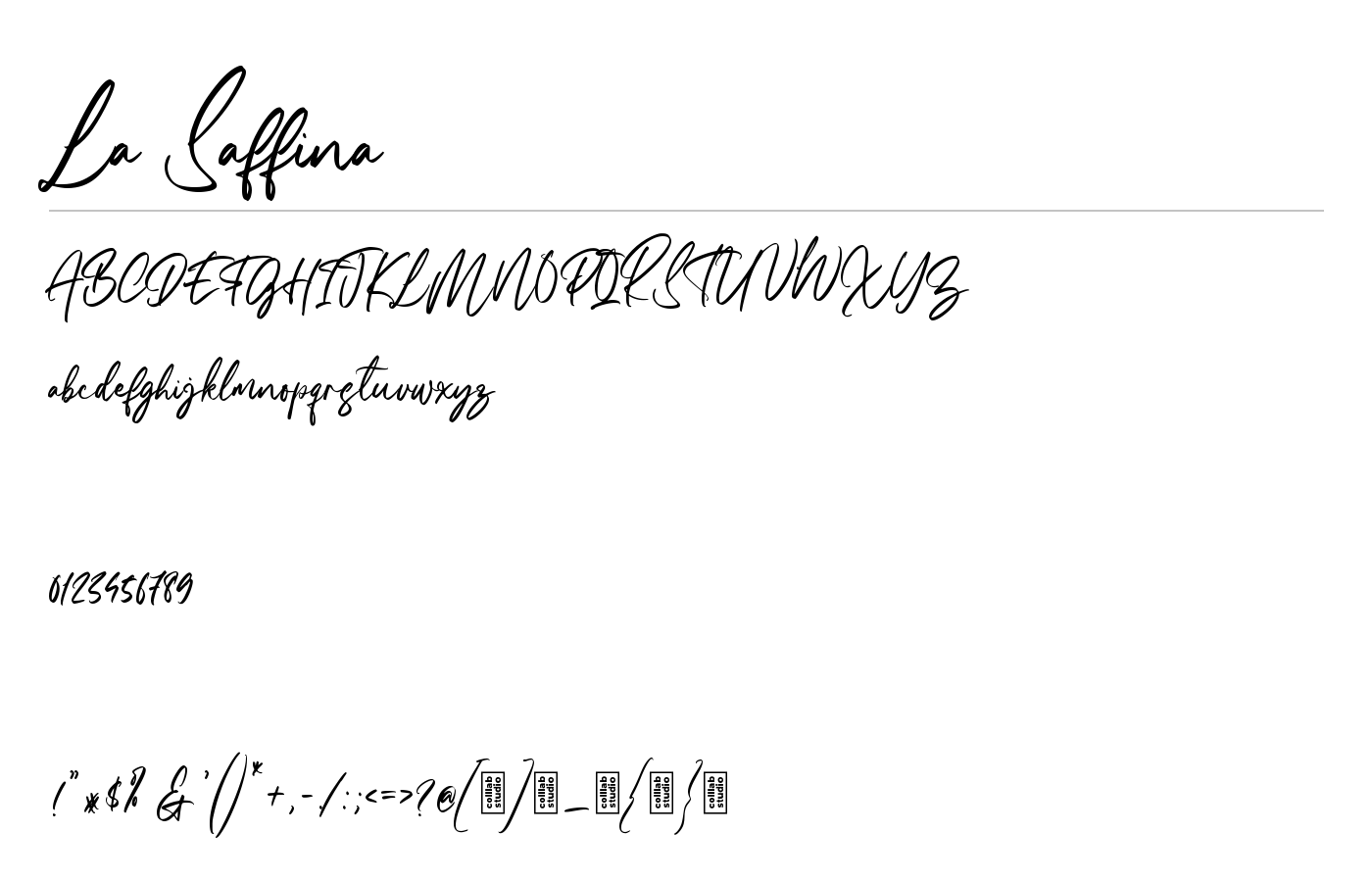 La Saffina Font preview