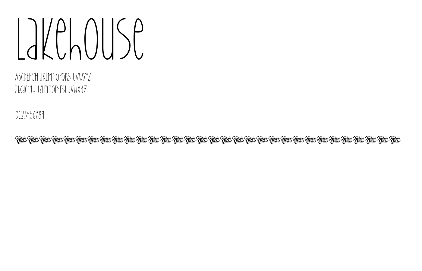 Lakehouse Font preview