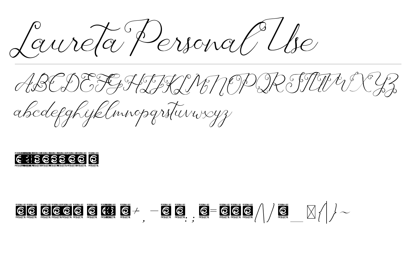 Laureta Font preview