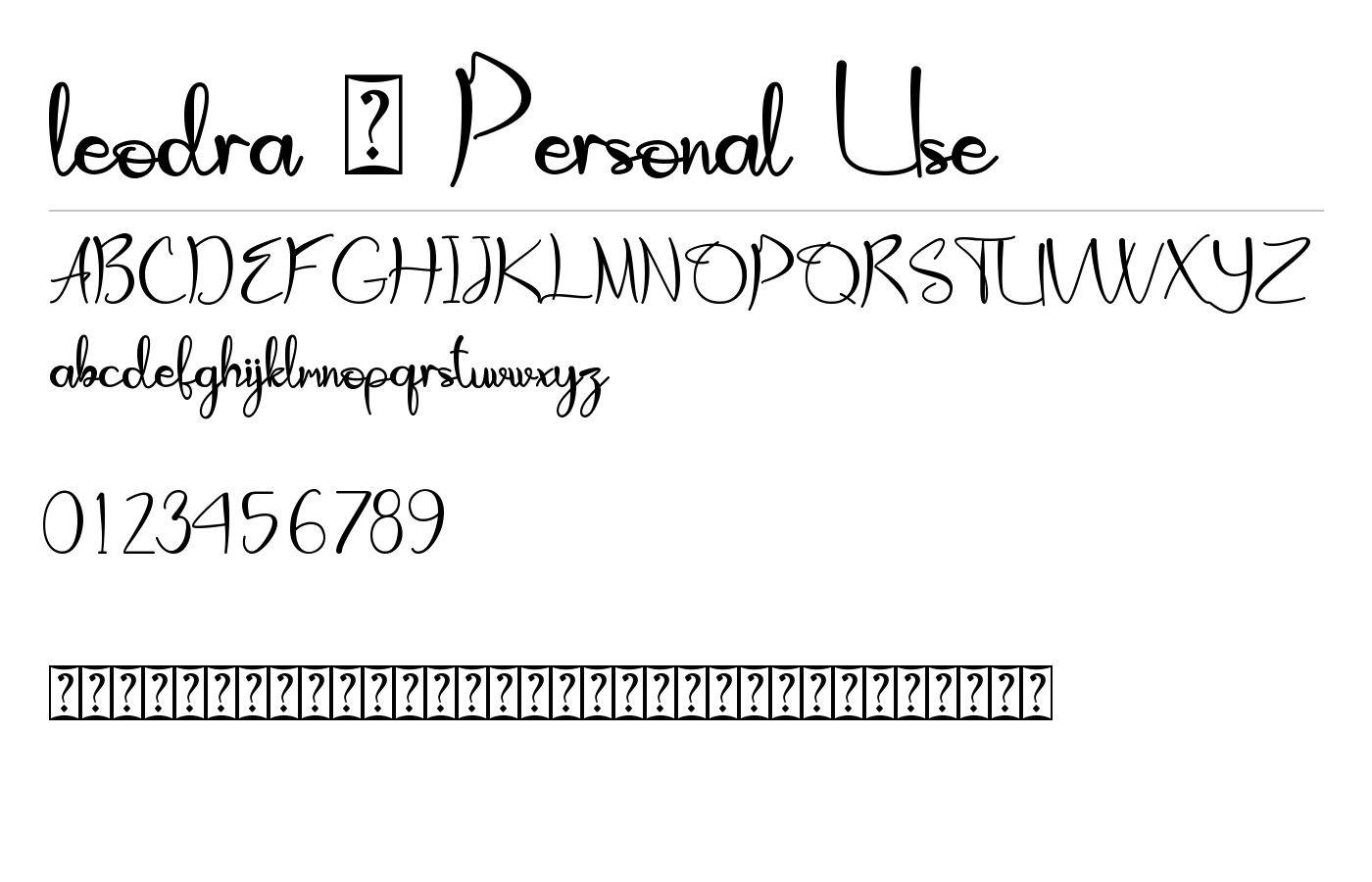Leodra Font preview