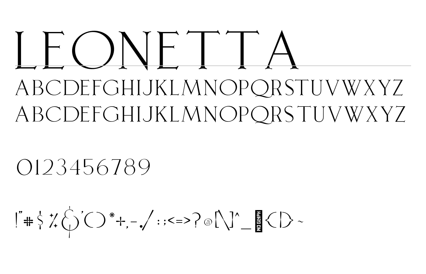 Leonetta Font preview