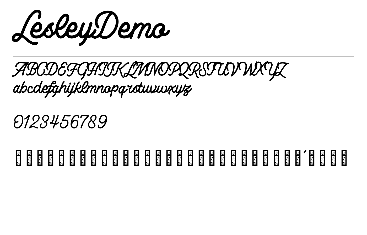 Lesley Font preview