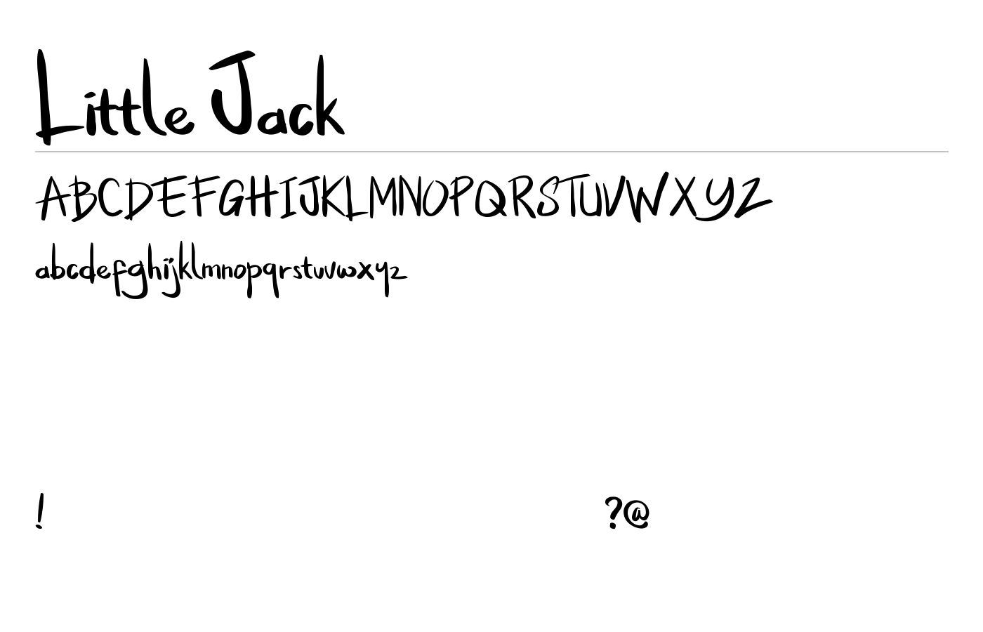 Little Jack Font Demo preview