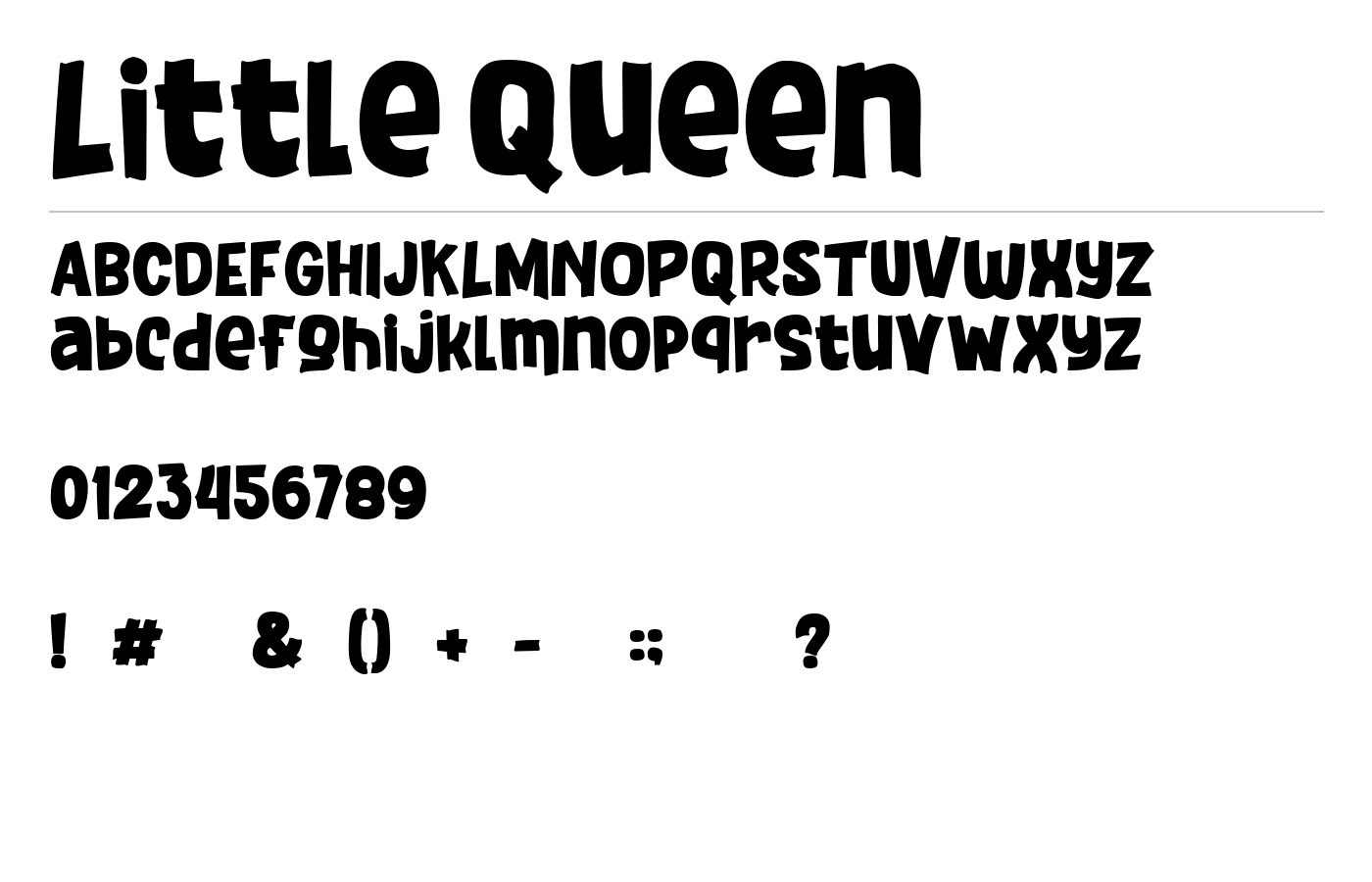 Little Queen Font preview