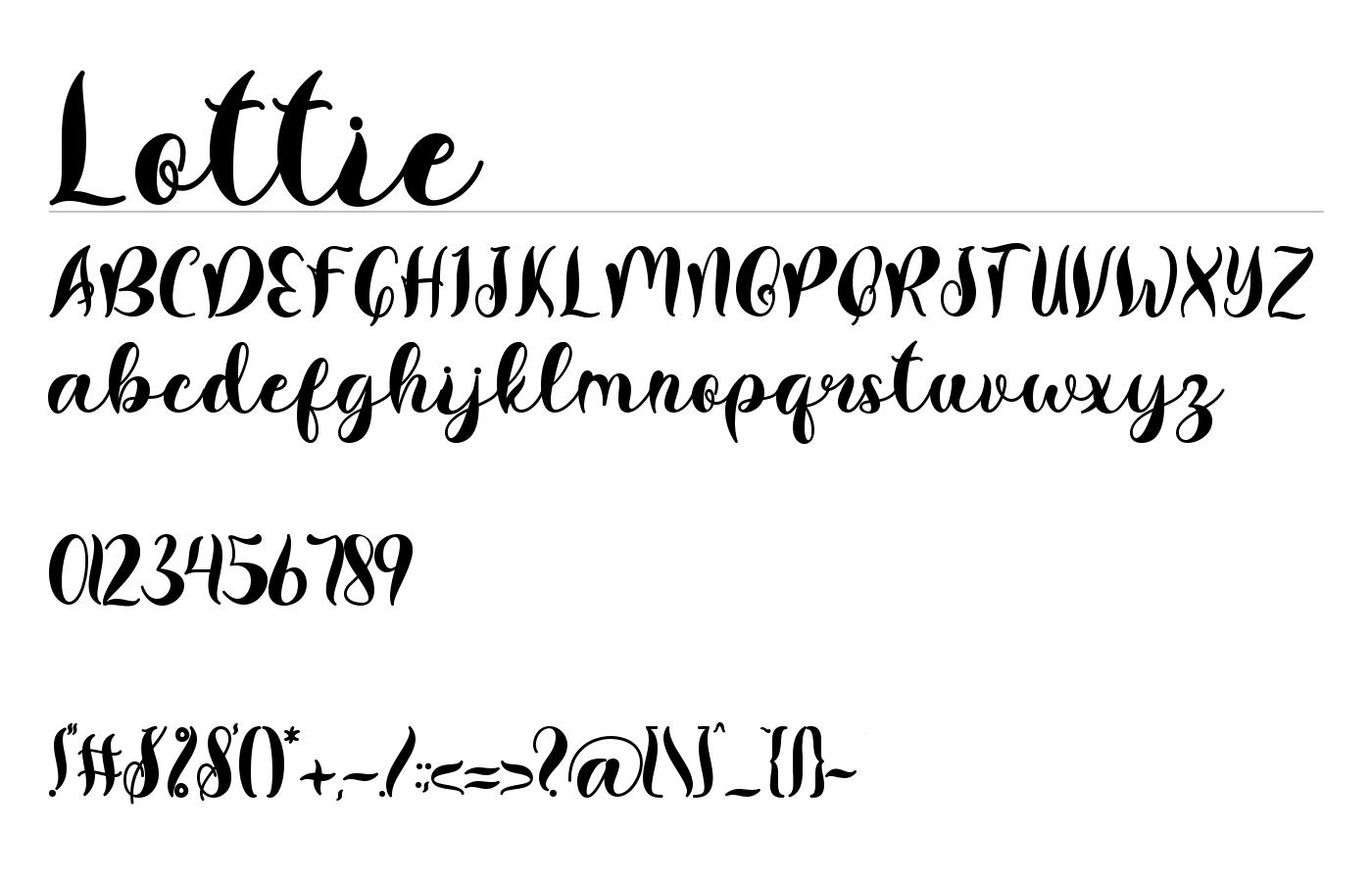 Lottie Font preview