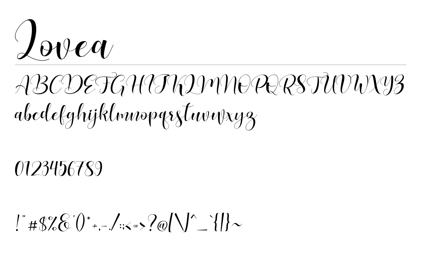 Lovea Handlettering Demo preview