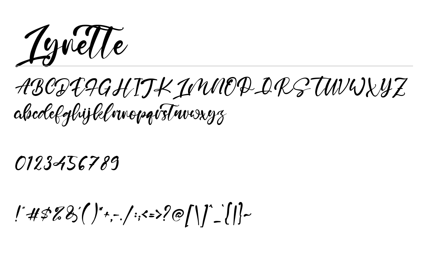 Lynette Font preview