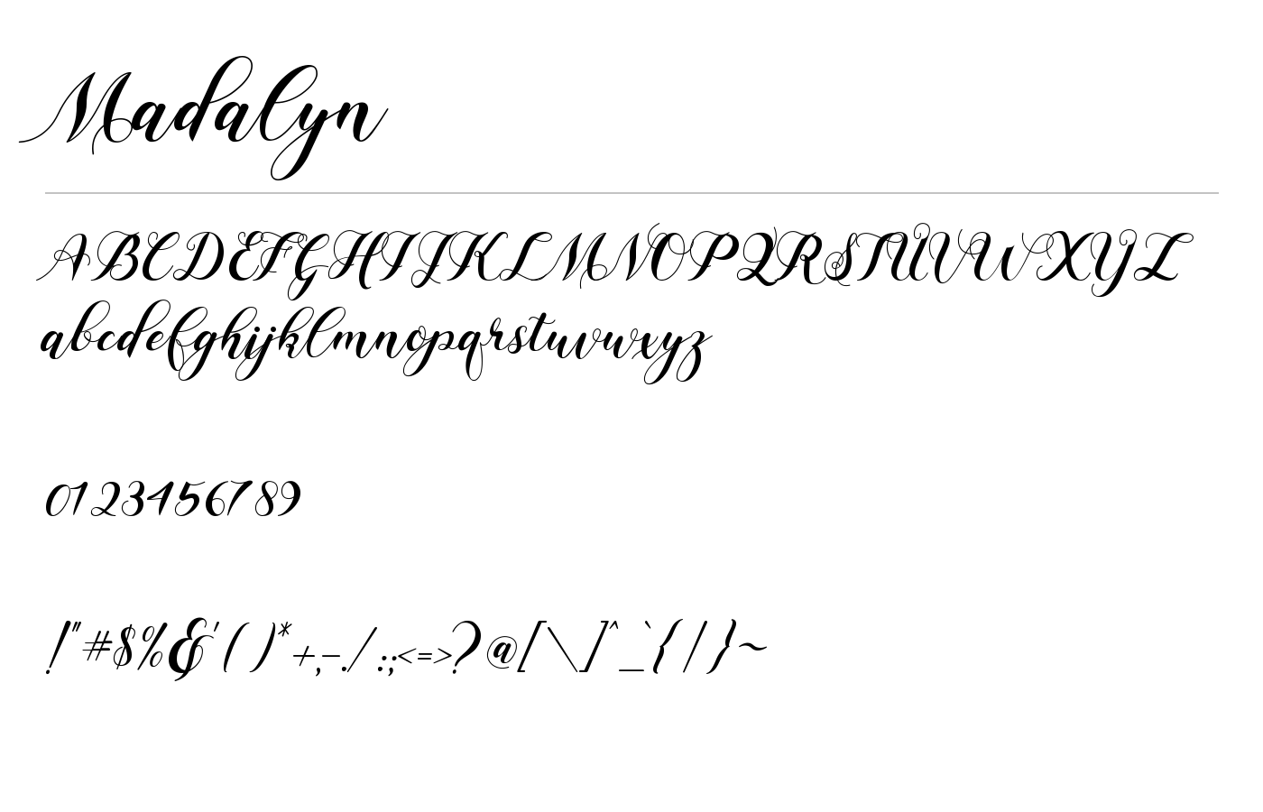 Madalyn Font preview