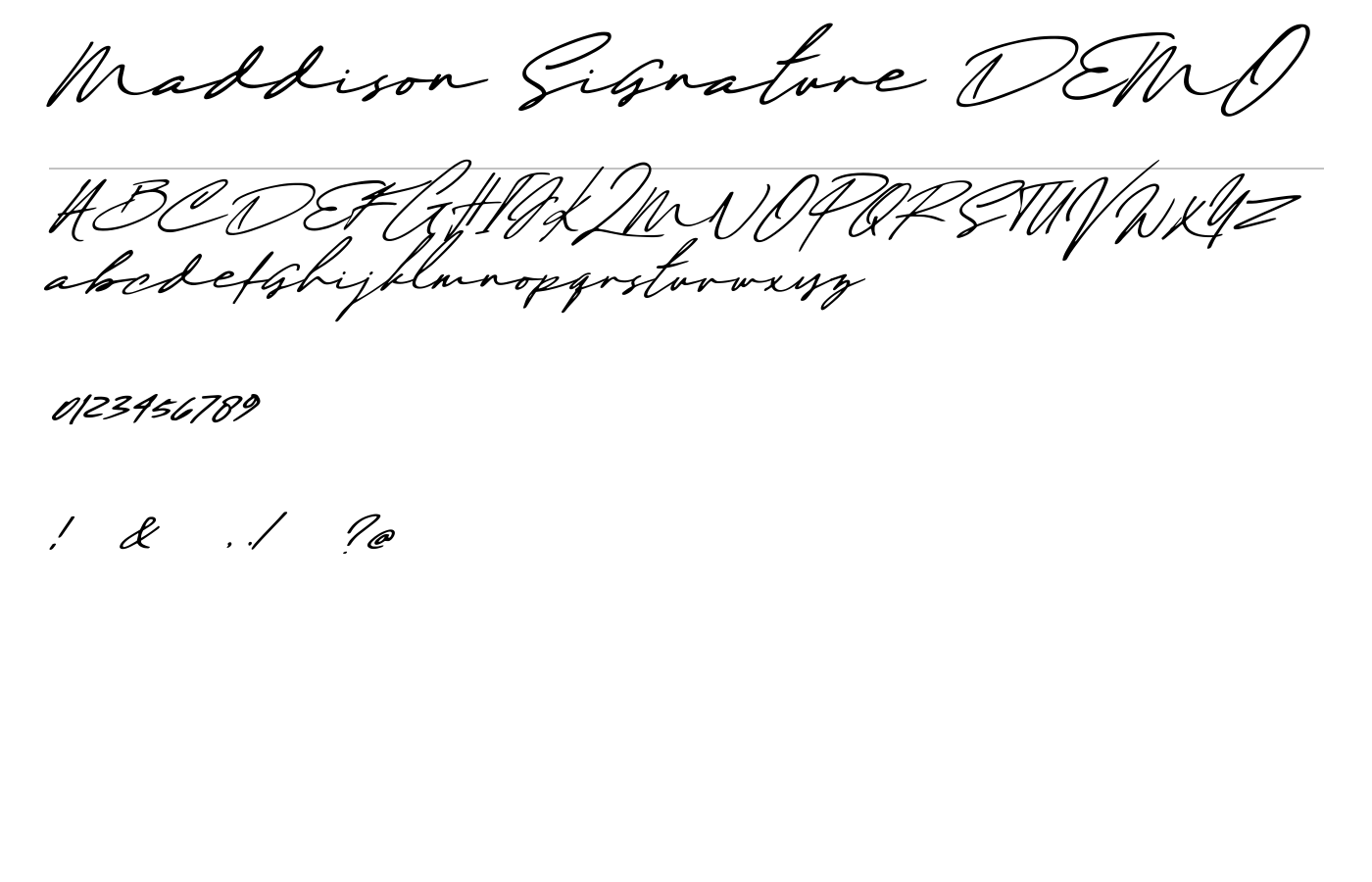 Maddison Signature Script preview