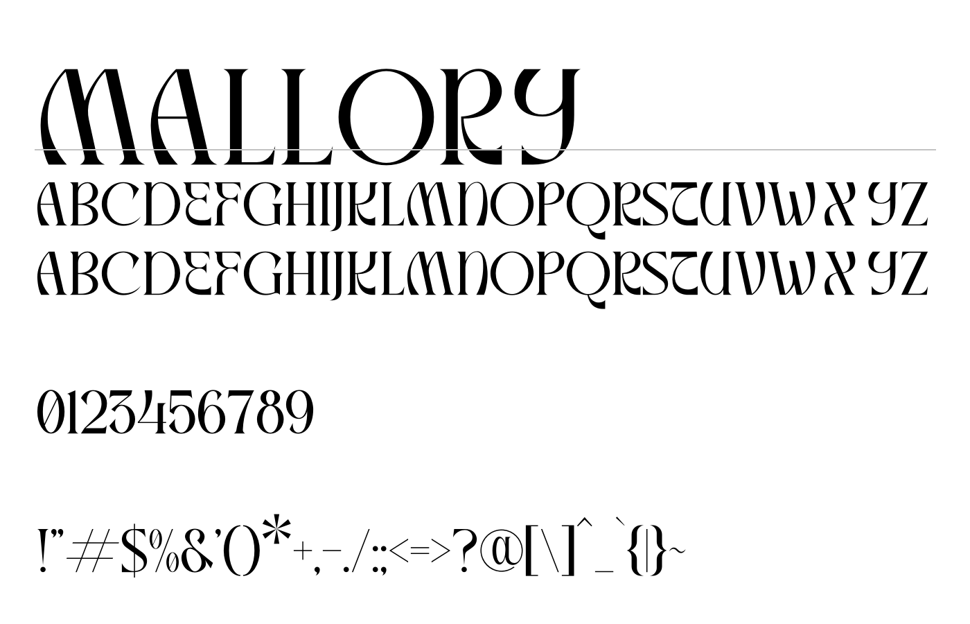 Mallory Font preview