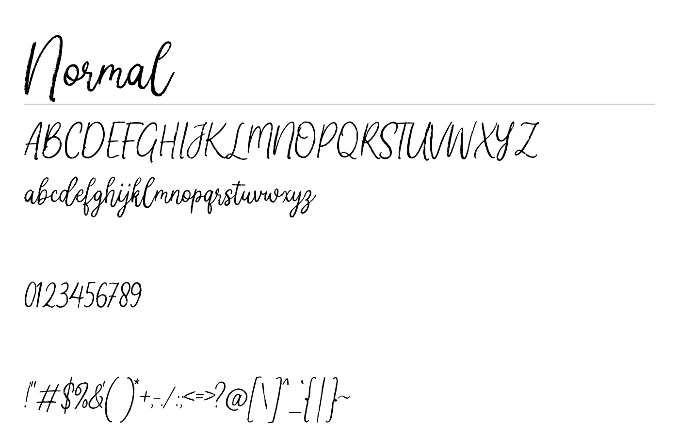 Manlychalk Font preview