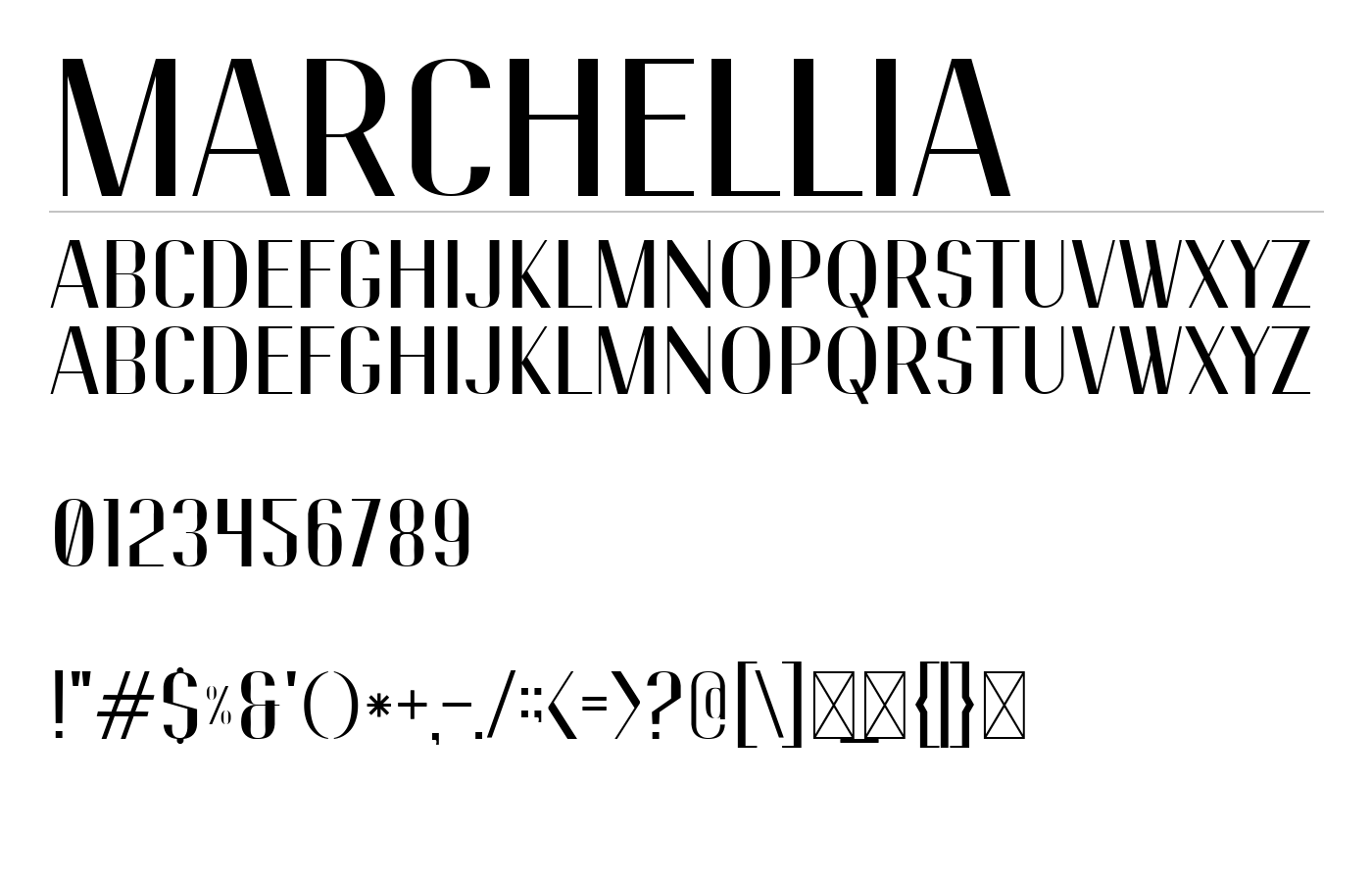 Marchellia Sans Font preview