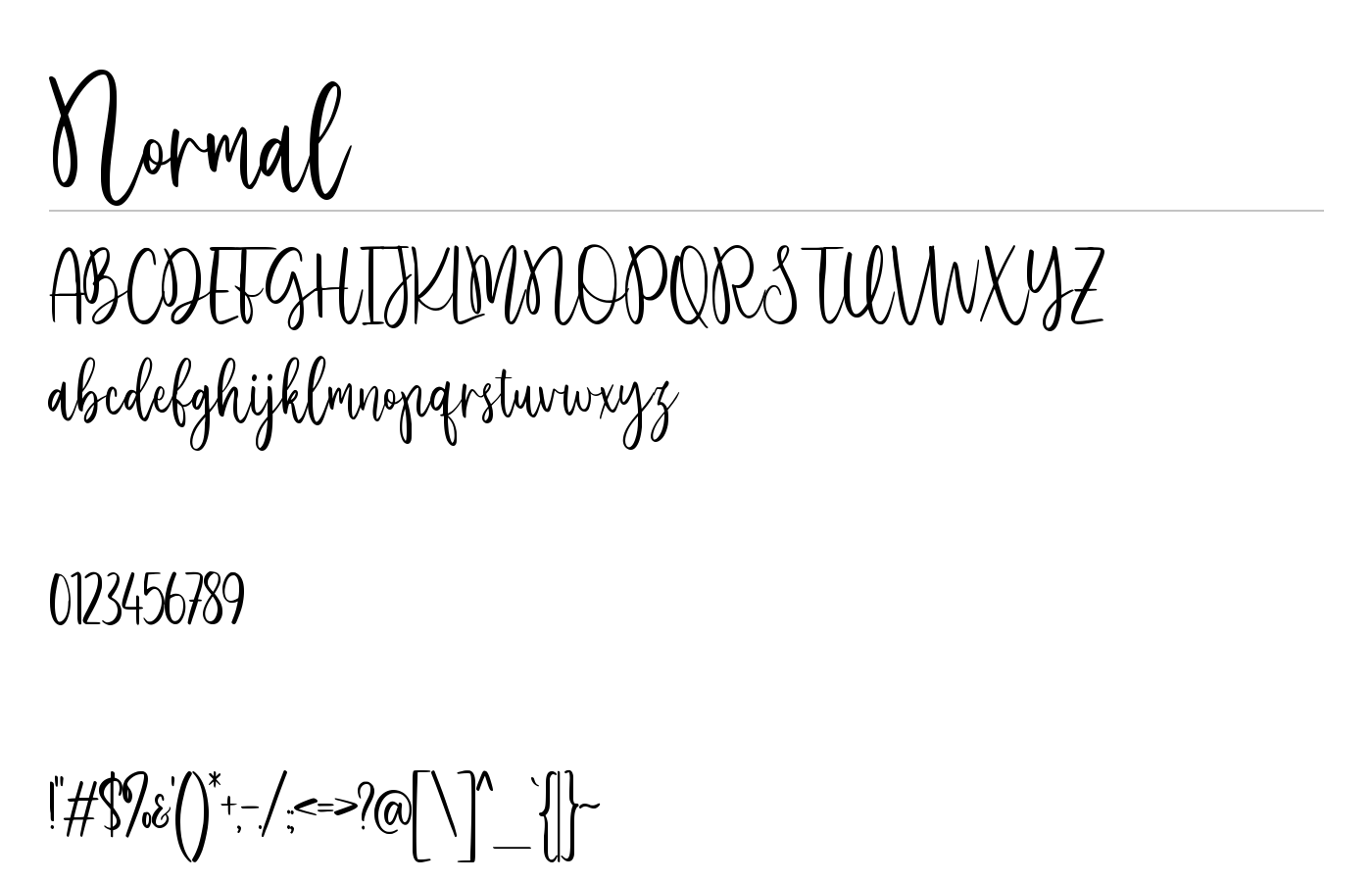 Mariangelica Font preview