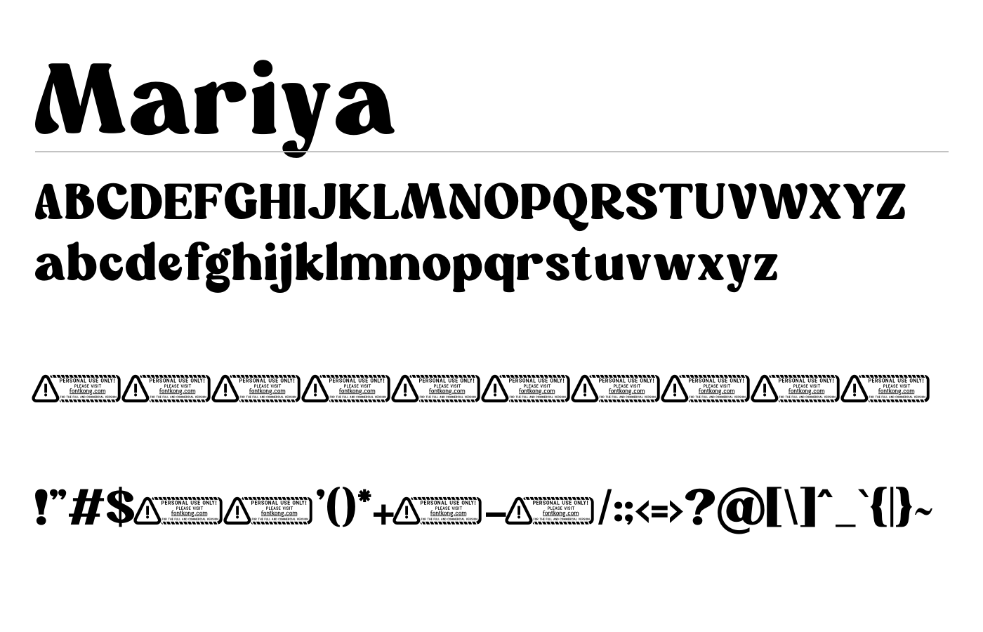 Mariya Font preview