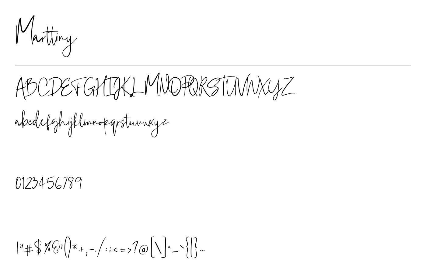 Marttiny Font preview