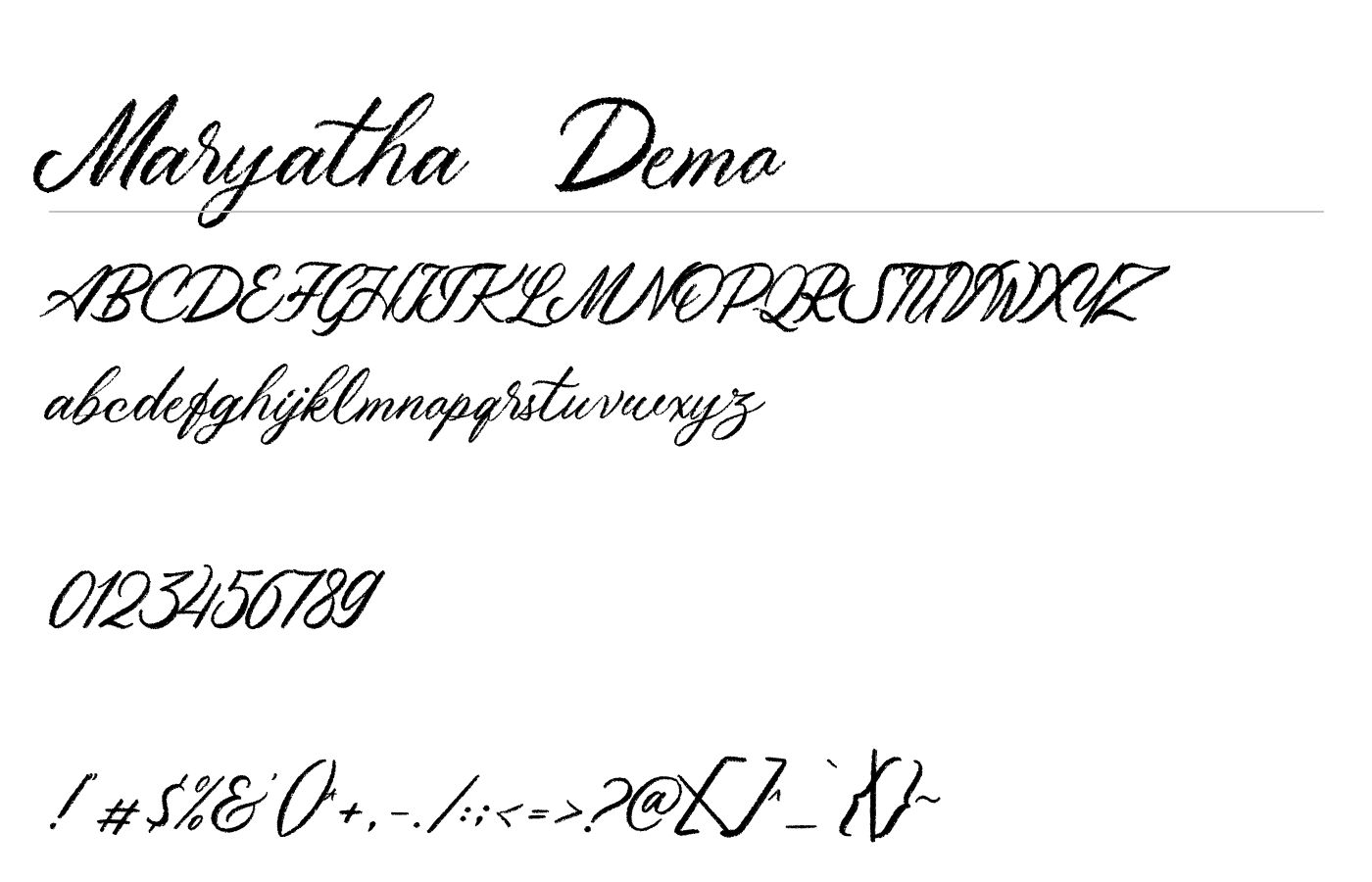 Maryatha Script Demo preview