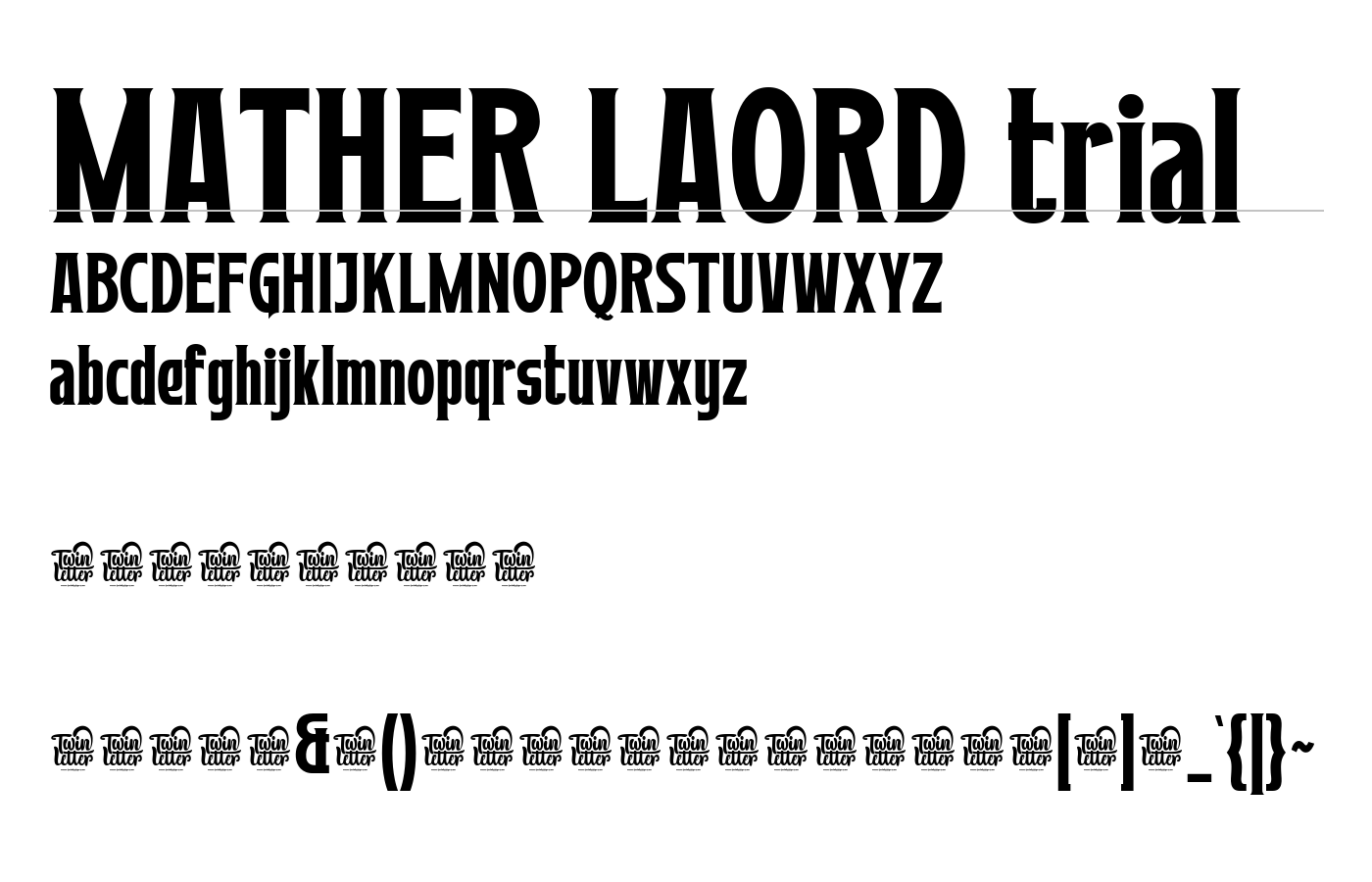 Mather Laord Font preview