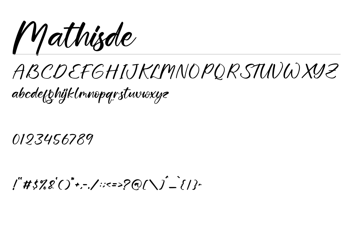 Mathisde Font preview