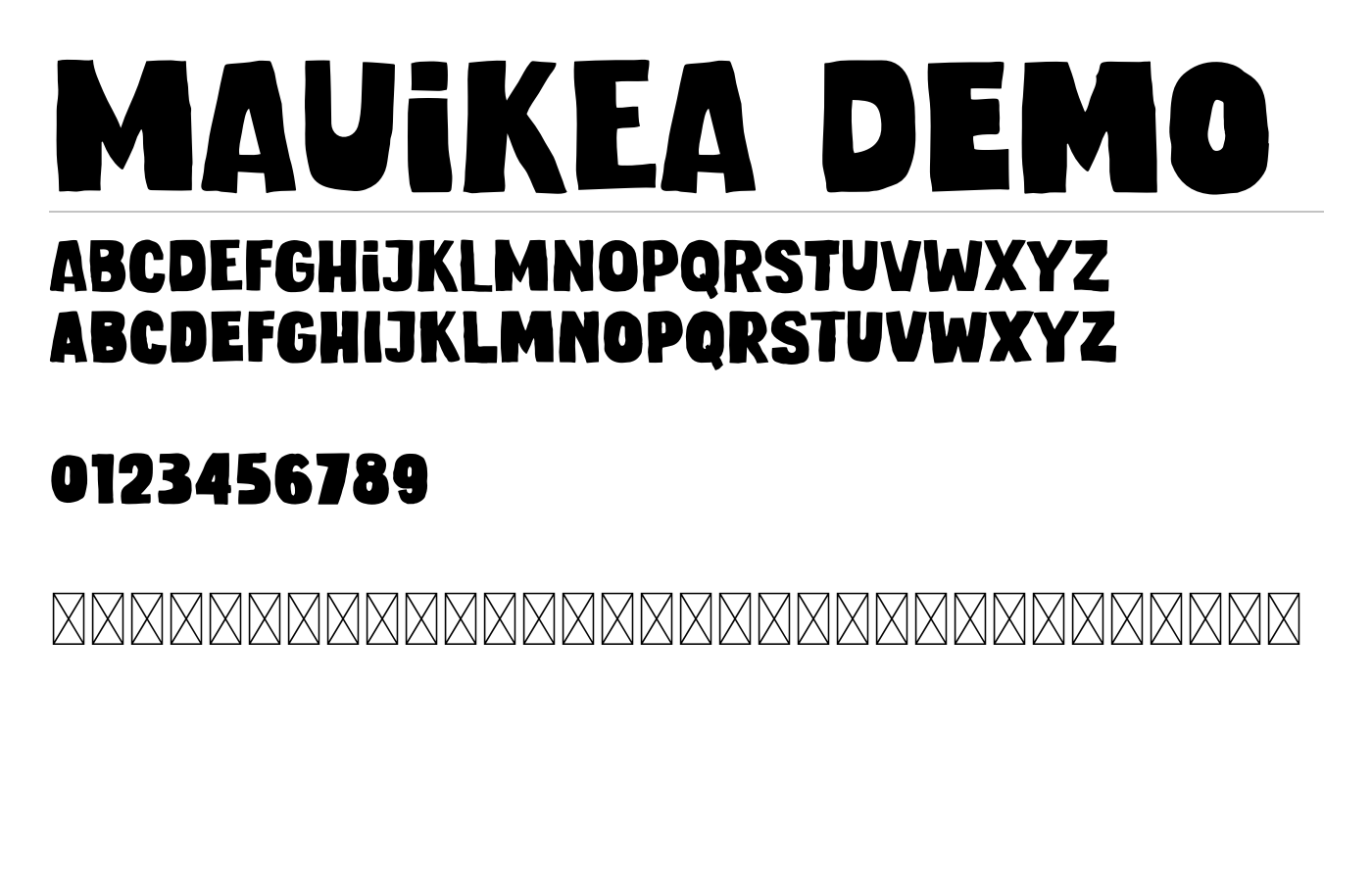 Mauikea Font preview