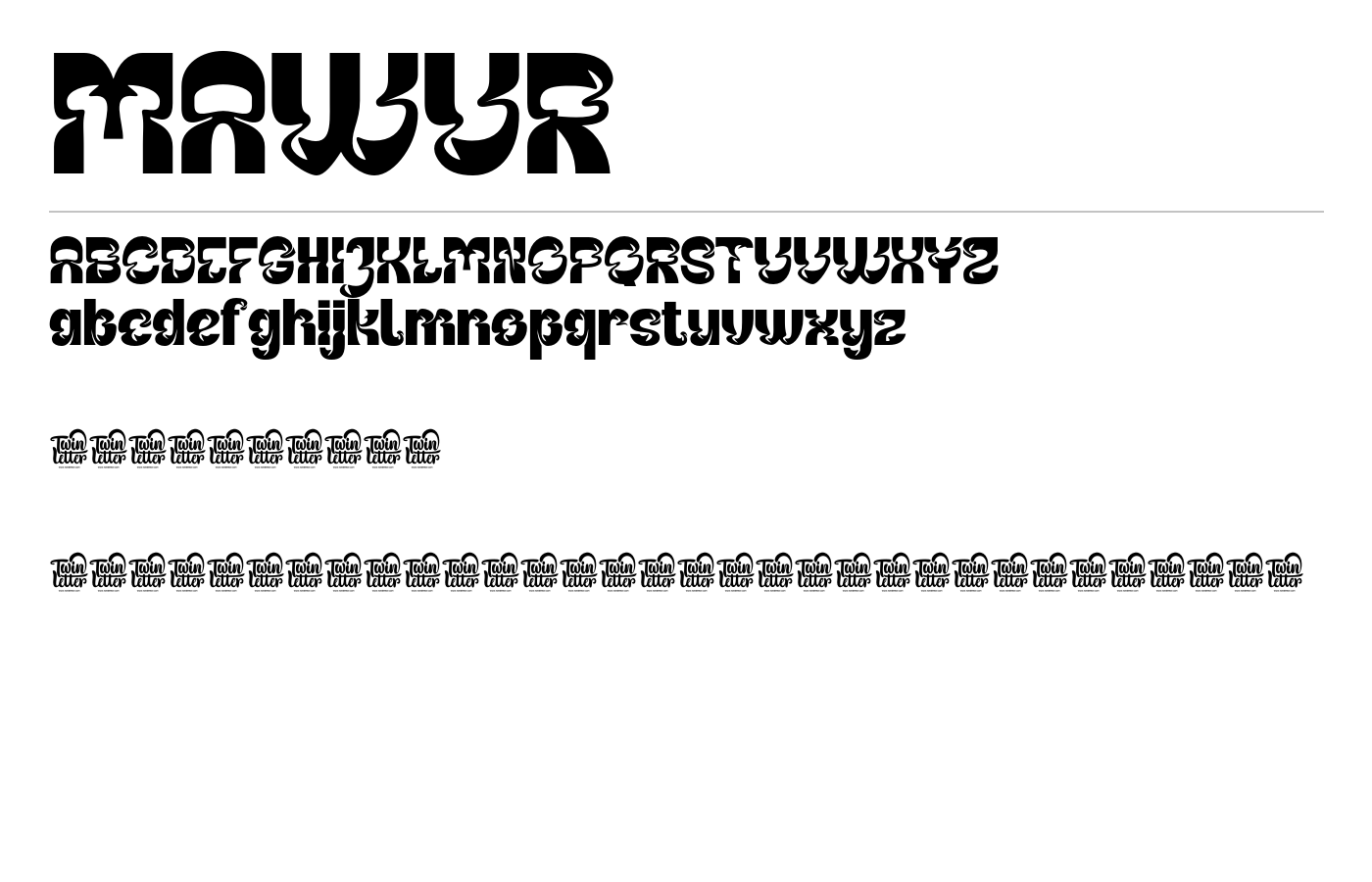 Mawur Font preview