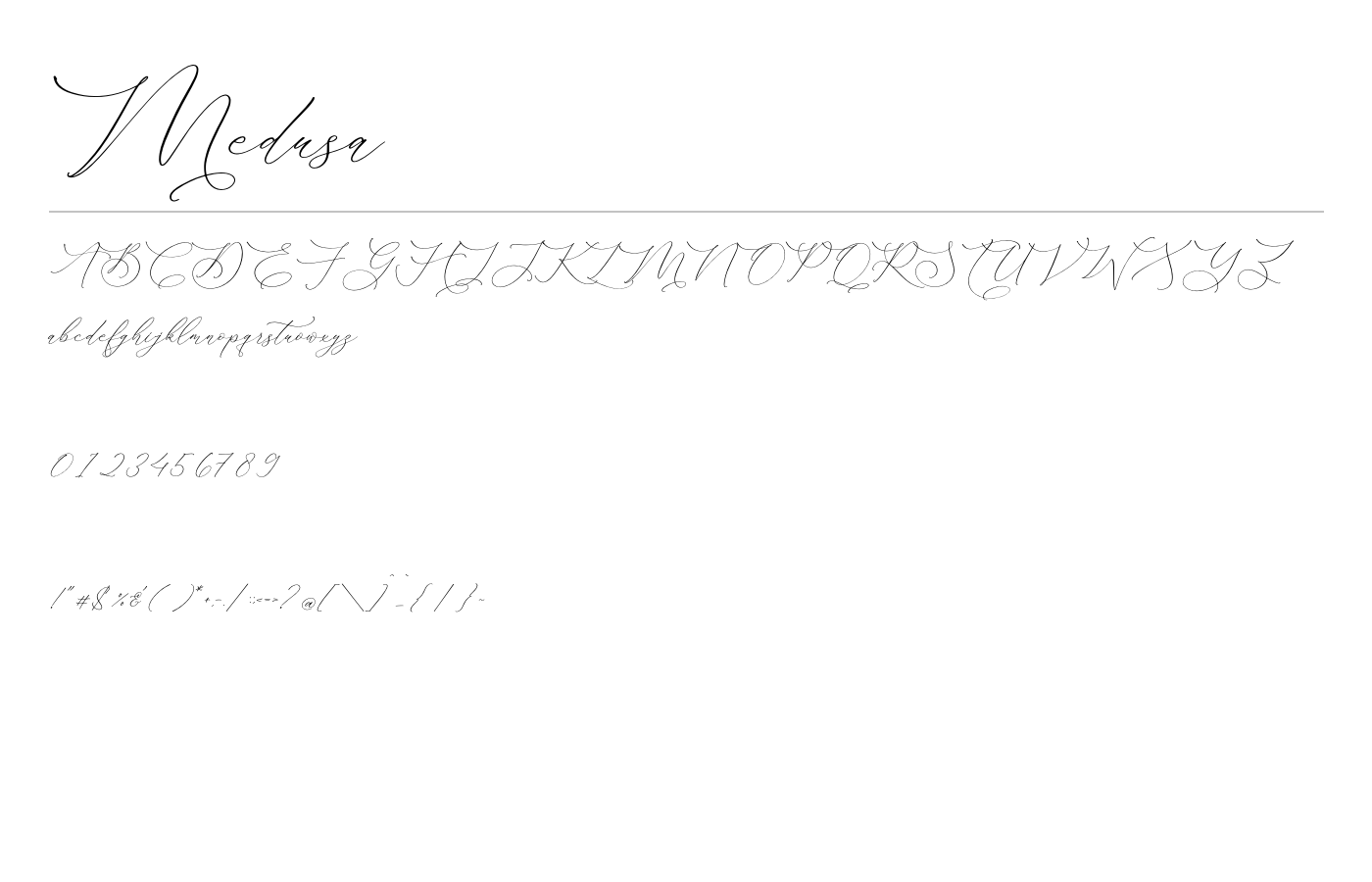 Medusa Font preview
