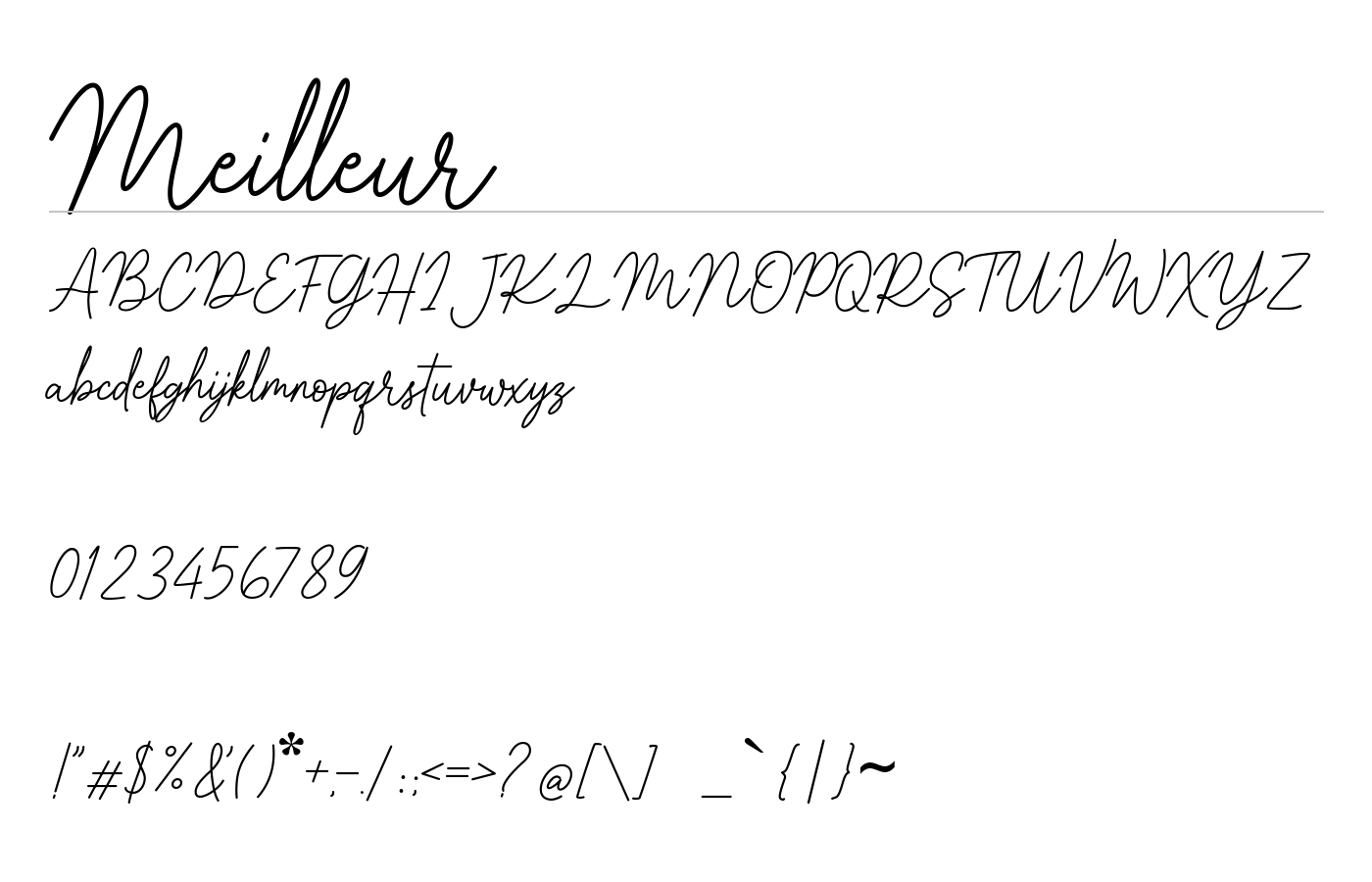 Meilleur Font preview