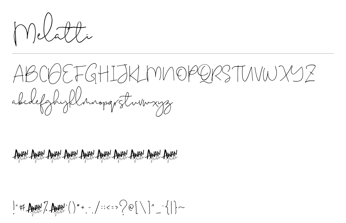 Melatti Handlettering Script preview