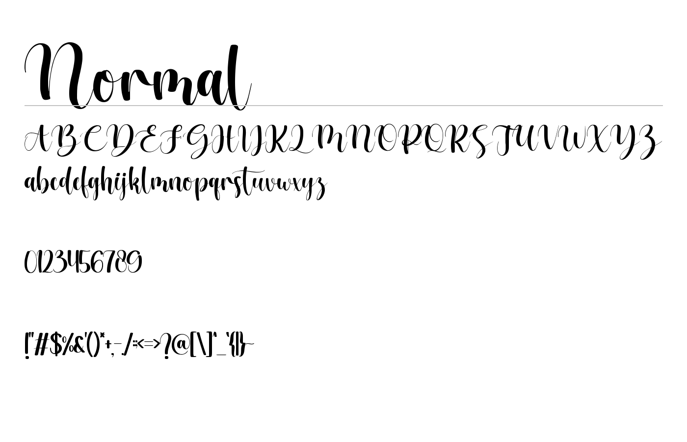 Melindael Font preview
