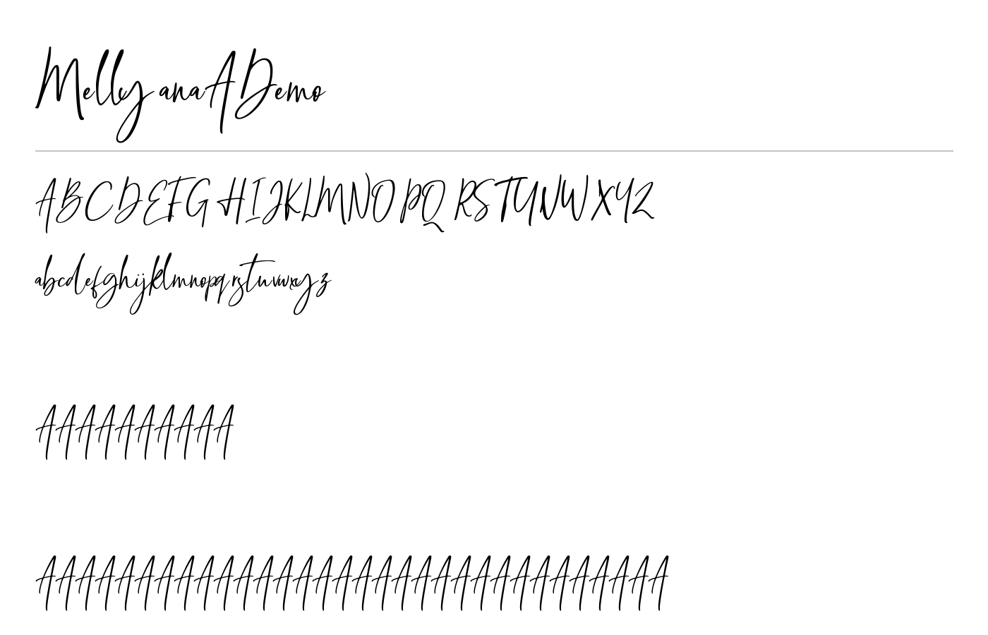 Mellyana Script Demo preview