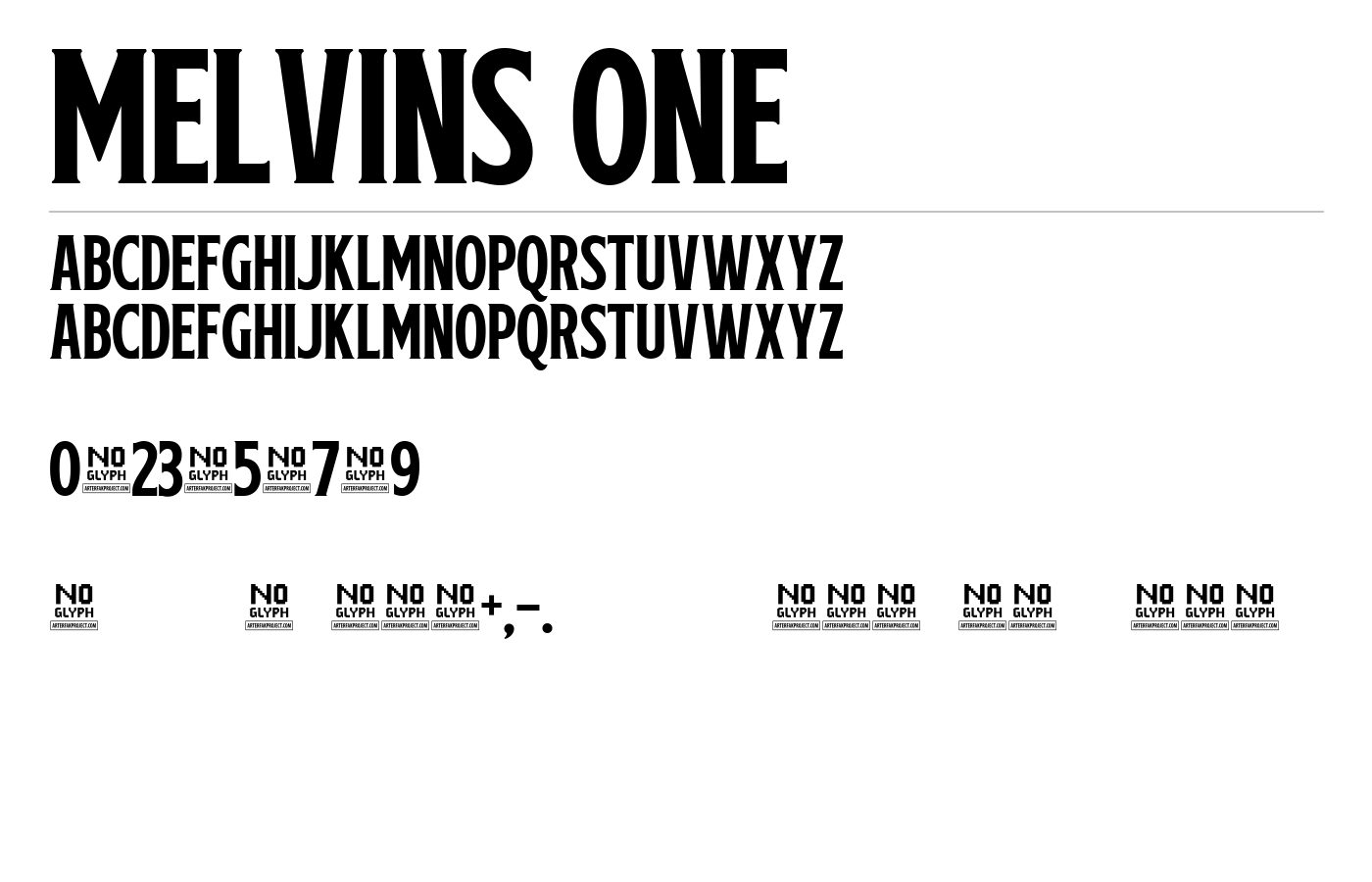 Melvins Font preview