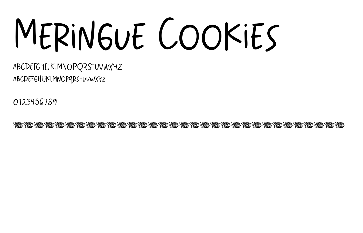 Meringue Cookies Font preview