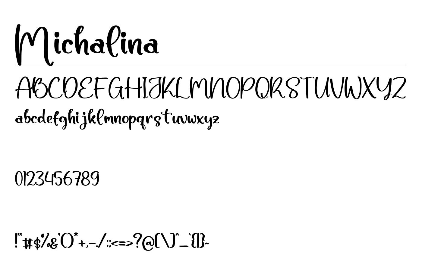 Michalina Font preview